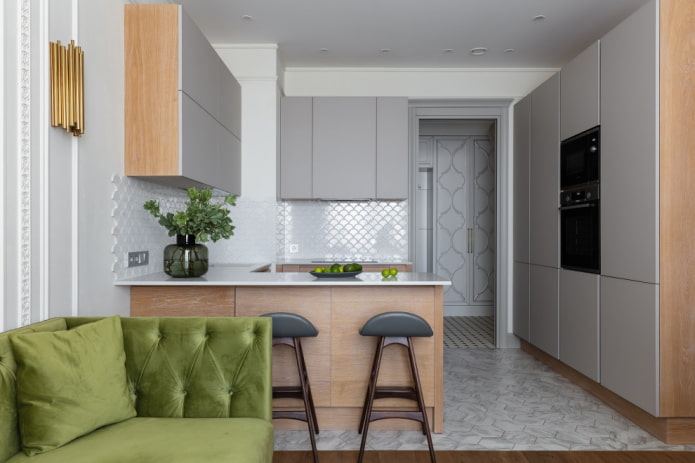 Matte kitchen without handles
