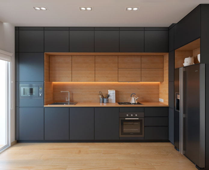 matte kitchen to the ceiling