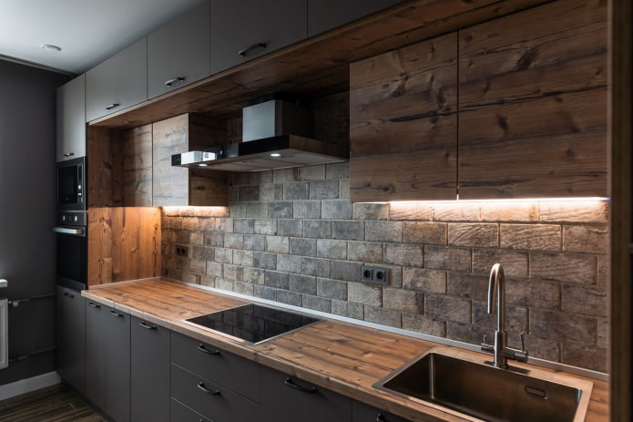 built-in matte kitchen