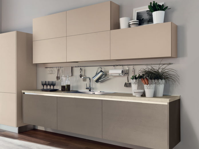 beige matte facades