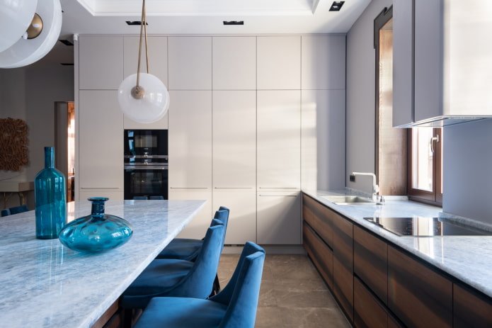 matte kitchen to the ceiling