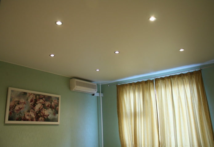 matte single-level tension structure