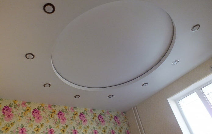 matte tension structure of round shape