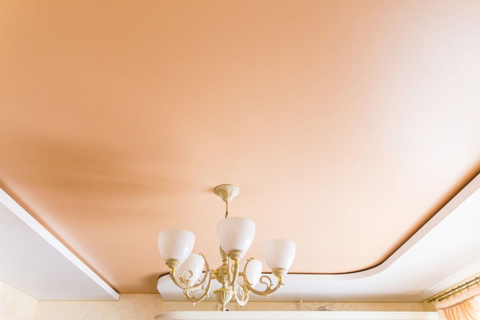 peach stretch ceiling