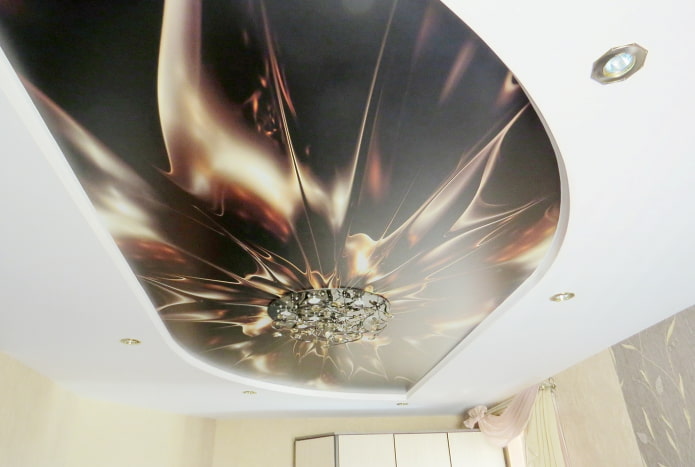 matte ceiling with photo printing