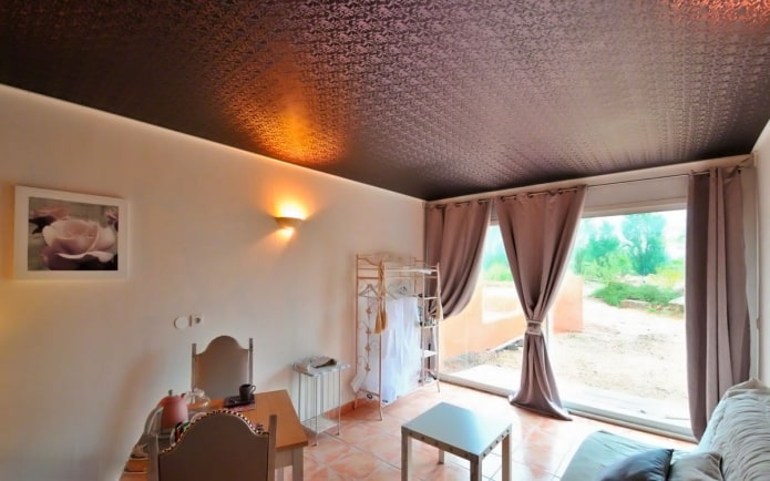 textured matte stretch ceiling