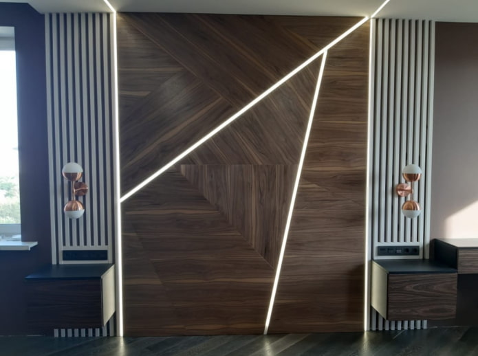 wall lighting in the interior