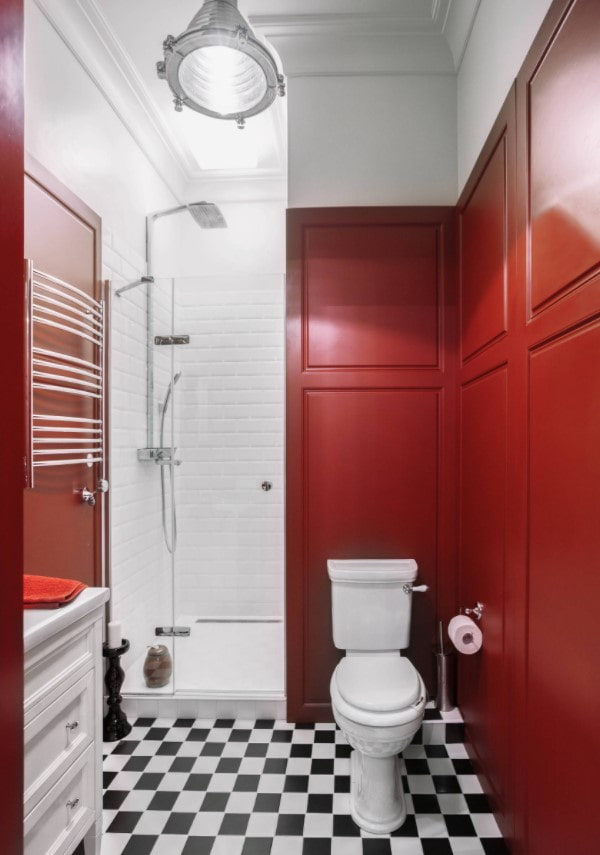 MDF panels in the bathroom