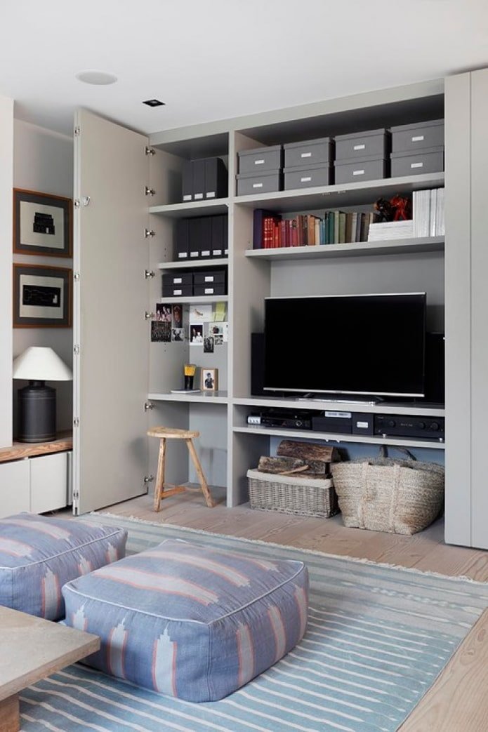 desk in the closet