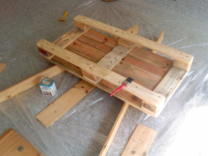 Processing the pallet