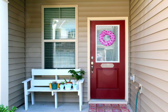 Bench on the porch