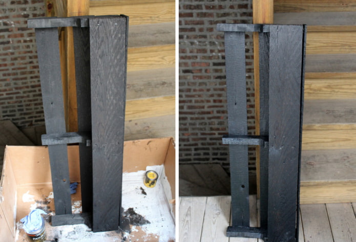 Painted shelf