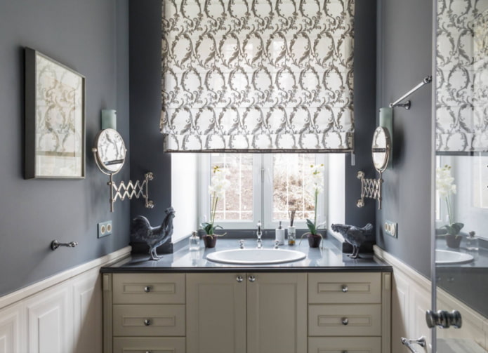 bathroom with a window
