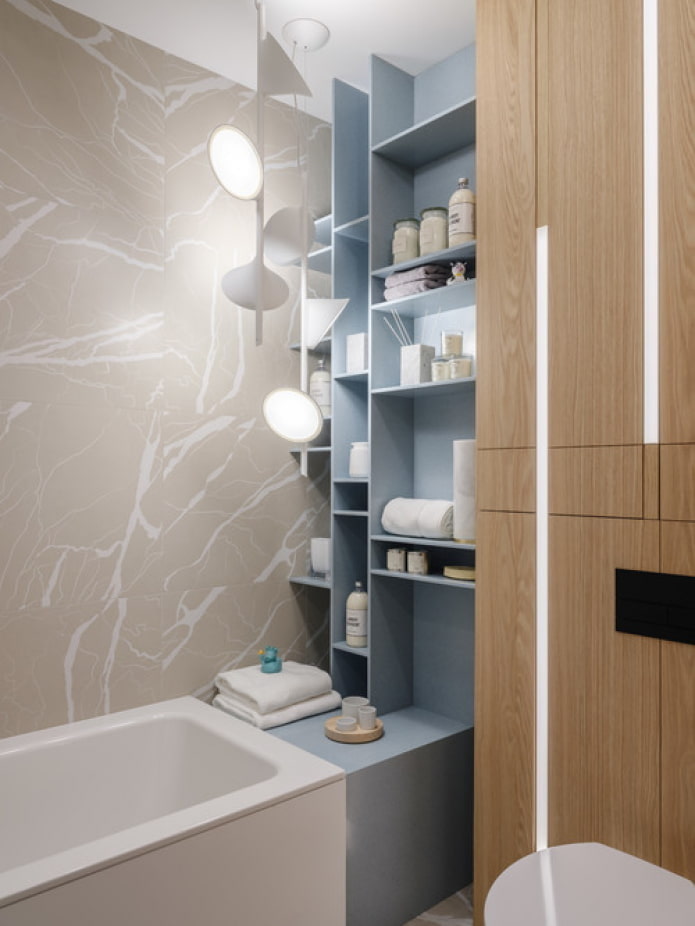 built-in bathroom furniture