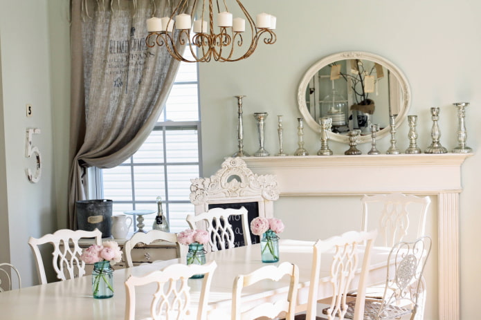 sisal curtains with a print