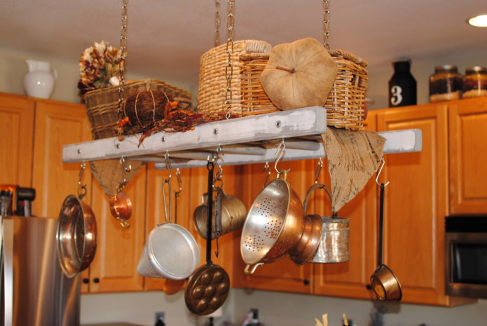 Shelf from a ladder