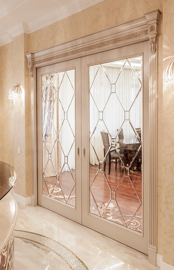 architectural frames with patterns