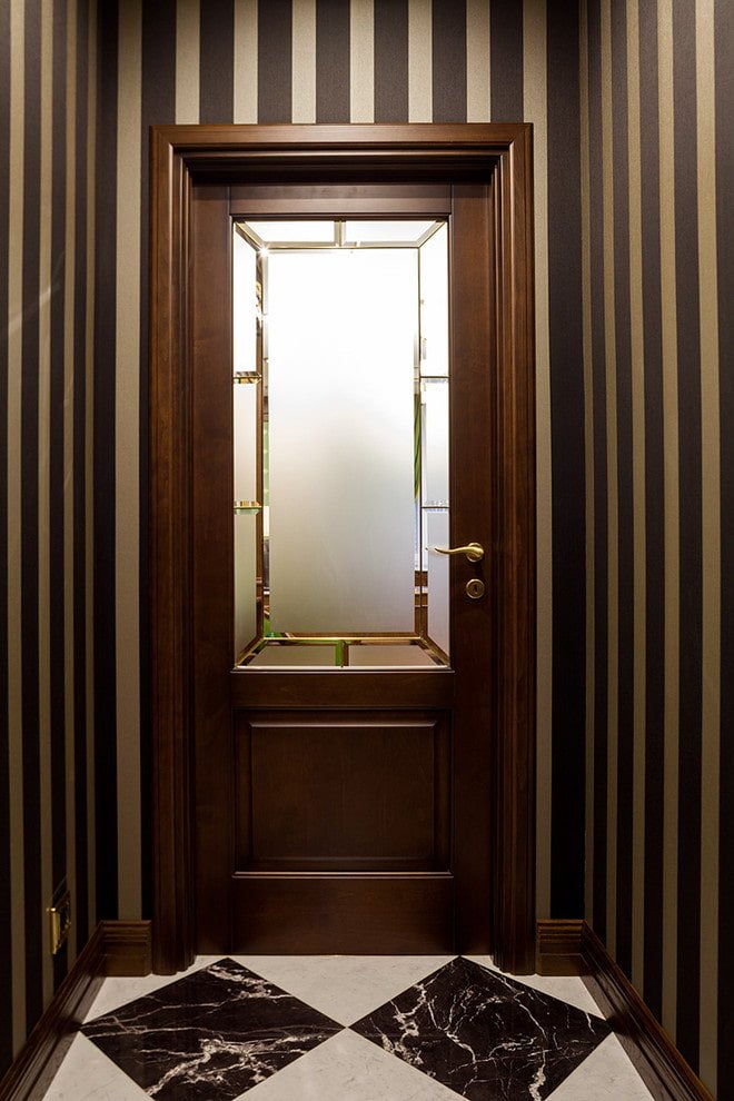 brown door frames