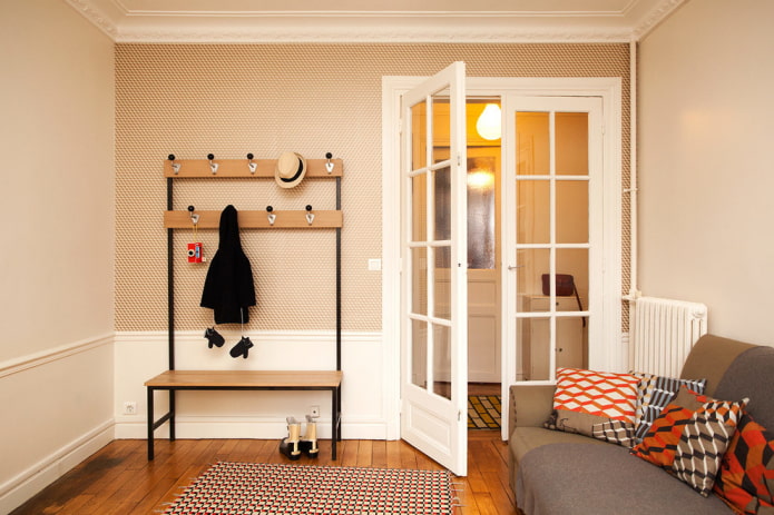 white doors with glass inserts in the interior