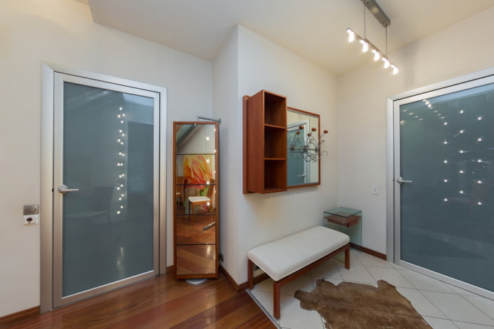 metal door frames in the interior