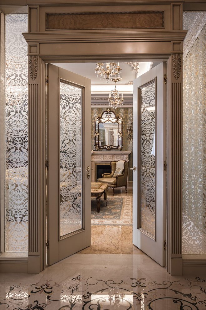 architectural frames with patterns