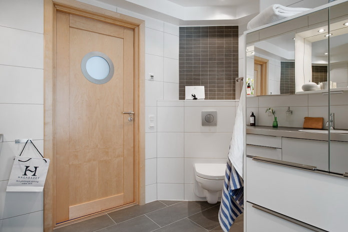 doors with a round glass insert