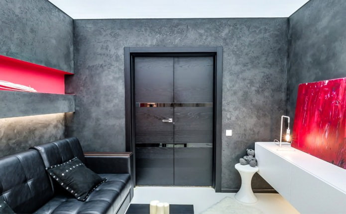 interior door in the living room interior