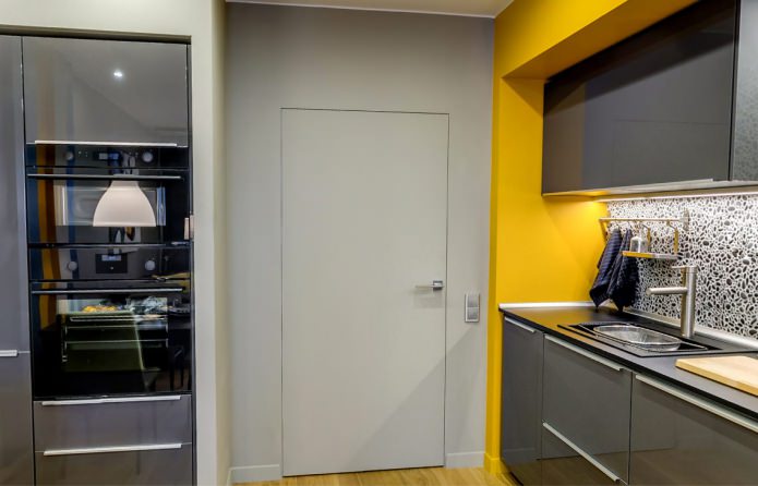 paint on the wall and doors