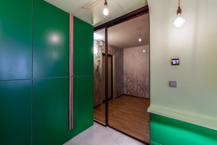 glass interior door in the interior
