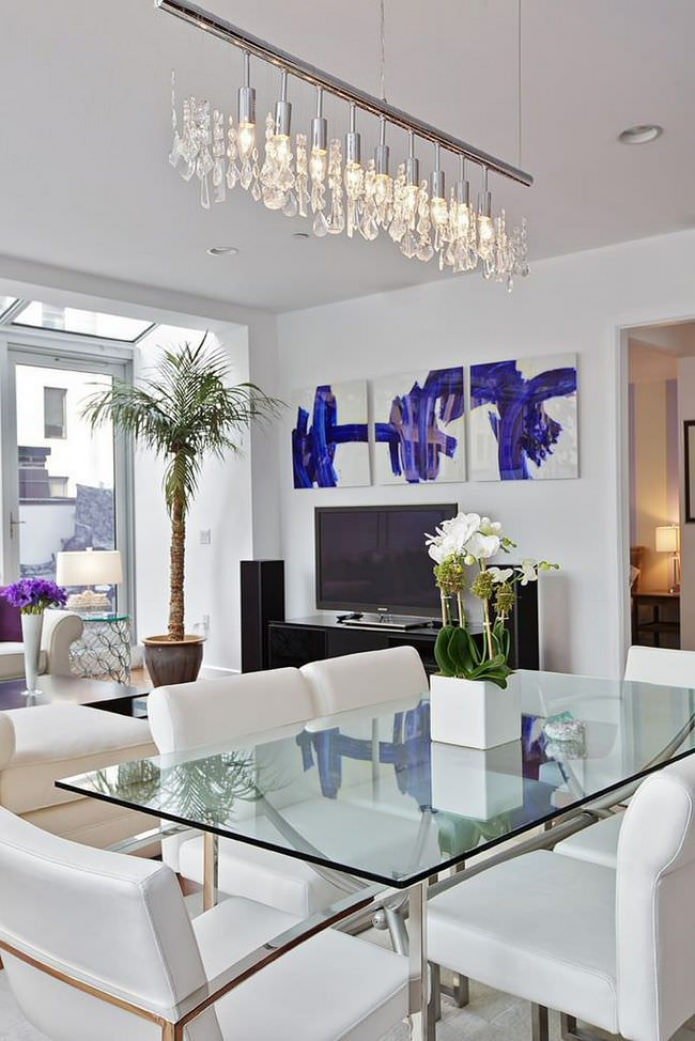 modern modular painting in the interior