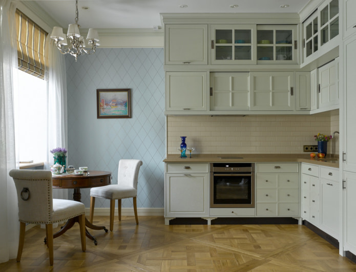 washable wallpaper in the kitchen