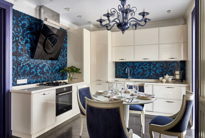 mosaic tiles in the kitchen interior