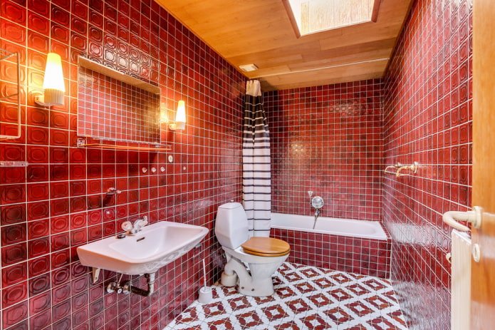 ceramic mosaic tiles in the interior
