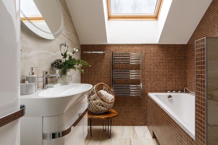 Mosaic in the bathroom