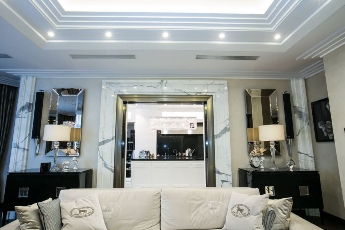 art deco living room