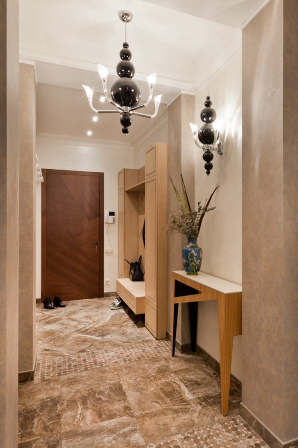 beige marble on the floor