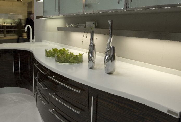 light artificial stone countertop