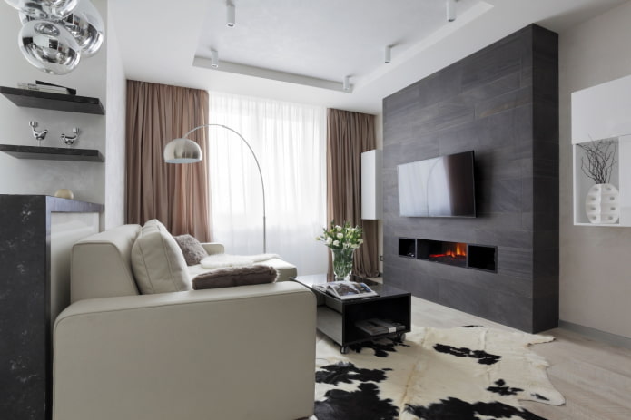 TV above the fireplace