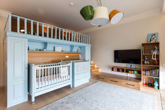 TV for a child in the playroom
