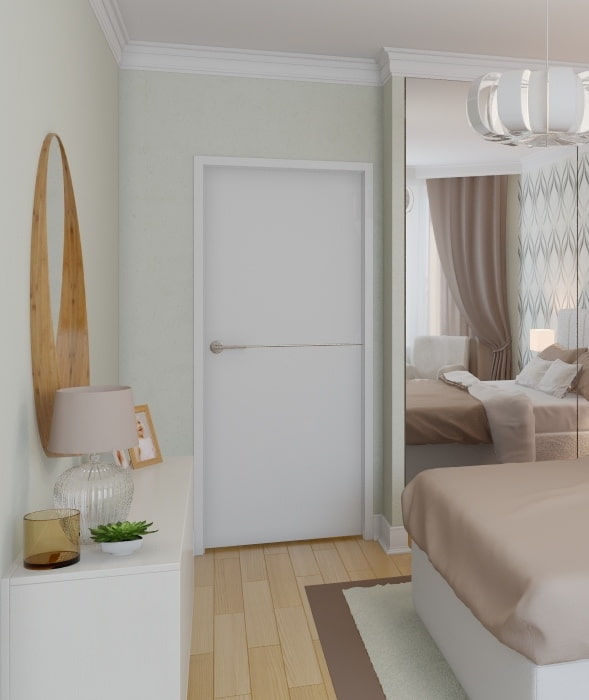 door with narrow door frames