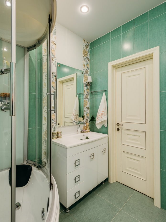 door to the bathroom