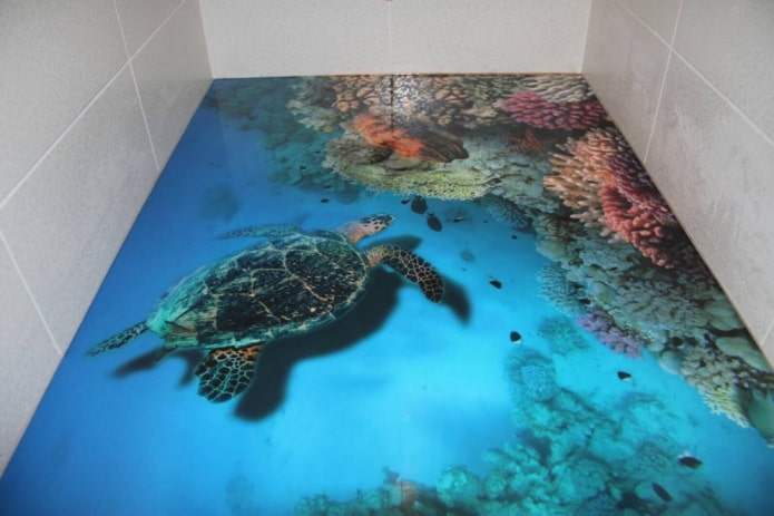 self-leveling floor sea