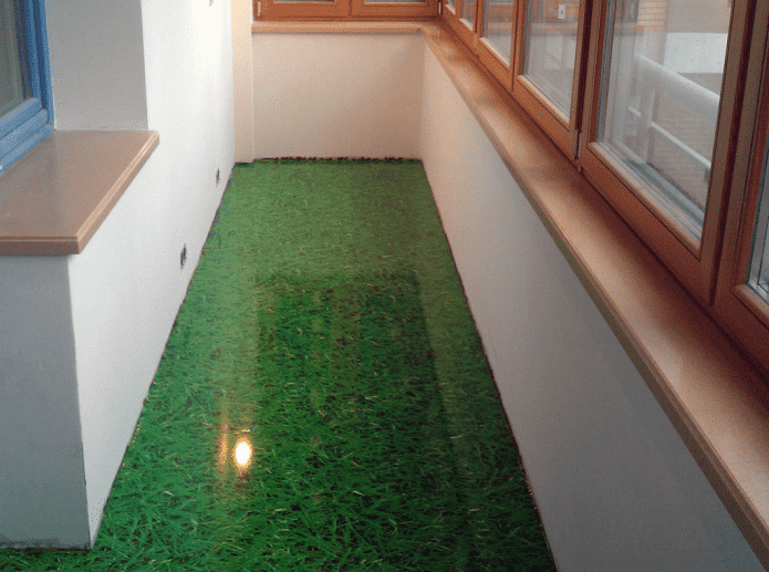 self-leveling on the loggia
