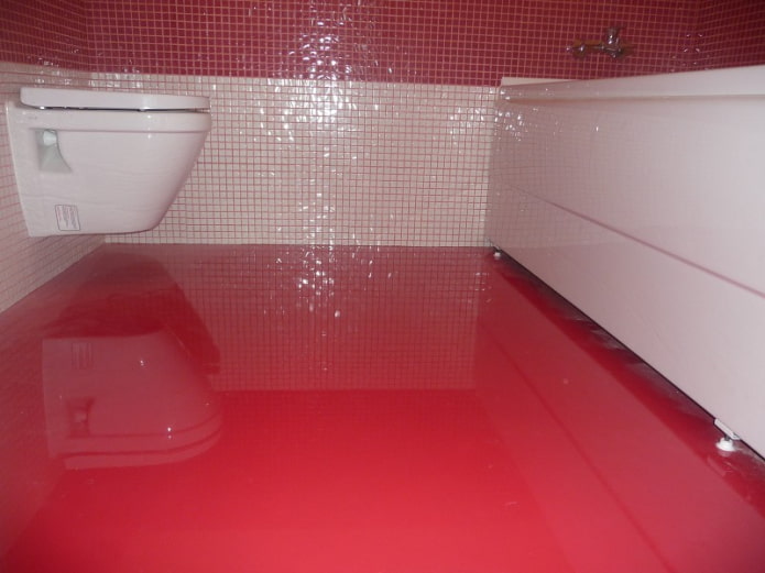 glossy floor covering