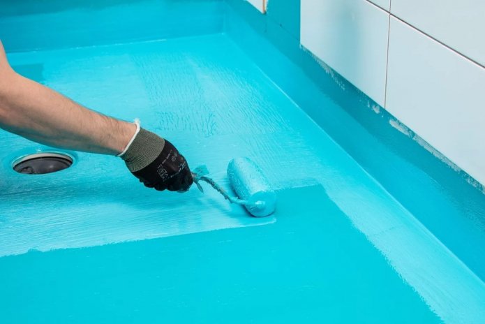 waterproofing in the bathroom