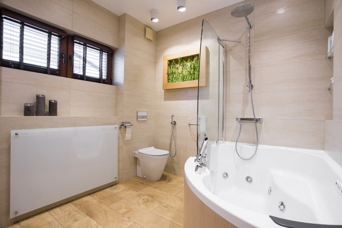 wood floor tiles in the interior