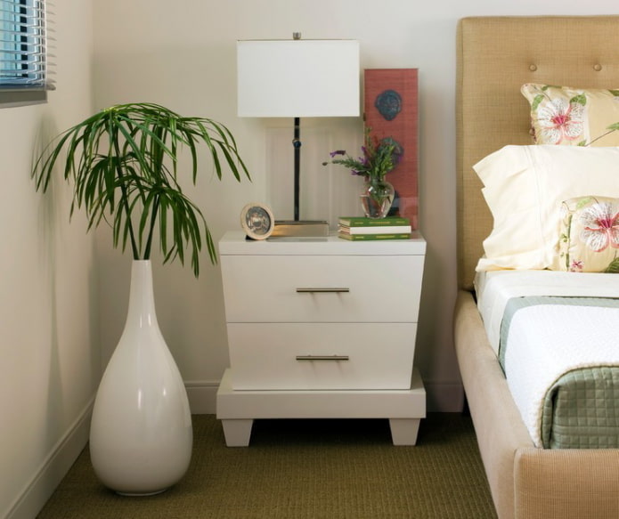 white floor vase