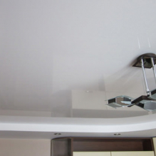 Variants of design of stretch ceilings in the kitchen-9