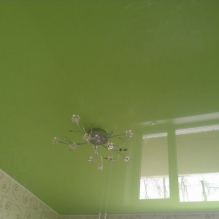 Variants of design of stretch ceilings in the kitchen-15