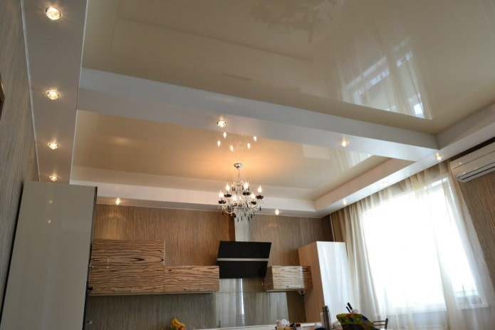 stretch ceiling in the kitchen